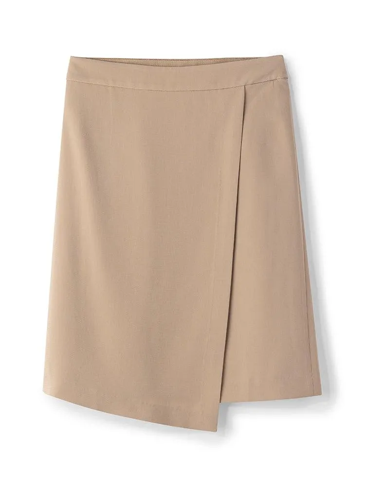 Acetate Asymmetric Skirt