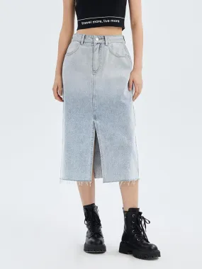 Acetate Denim Skirt