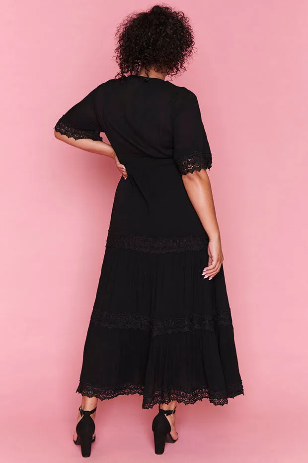 Adele Black Maxi Dress