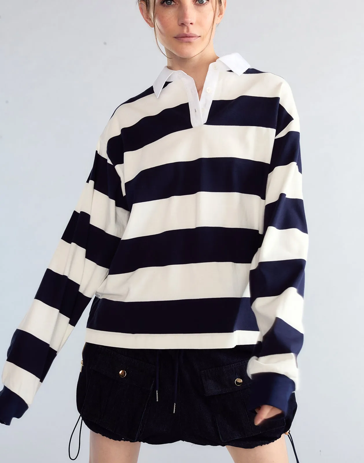 Ardie Striped Rugby Shirt