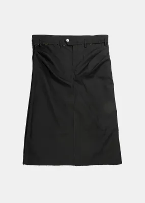 Black Deconstructed Skirt