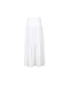 BONITA LINEN SKIRT WHITE