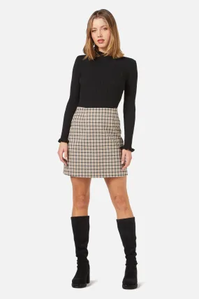 Claudia Check Skirt