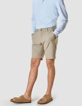 Premium Essential Beige Melange Shorts.