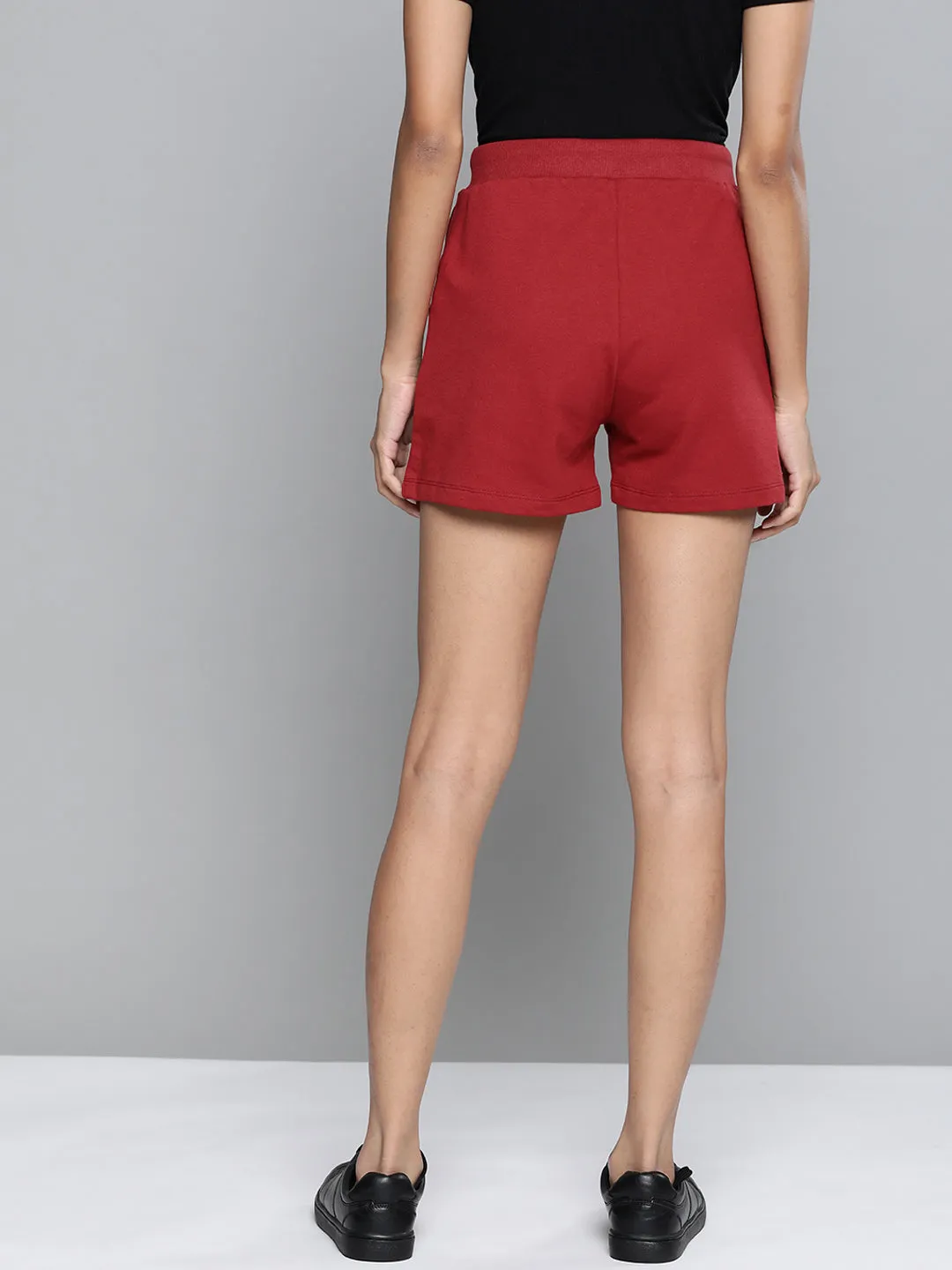 Maroon Terry Shorts