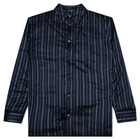 Padded Shirt - Navy Stripe