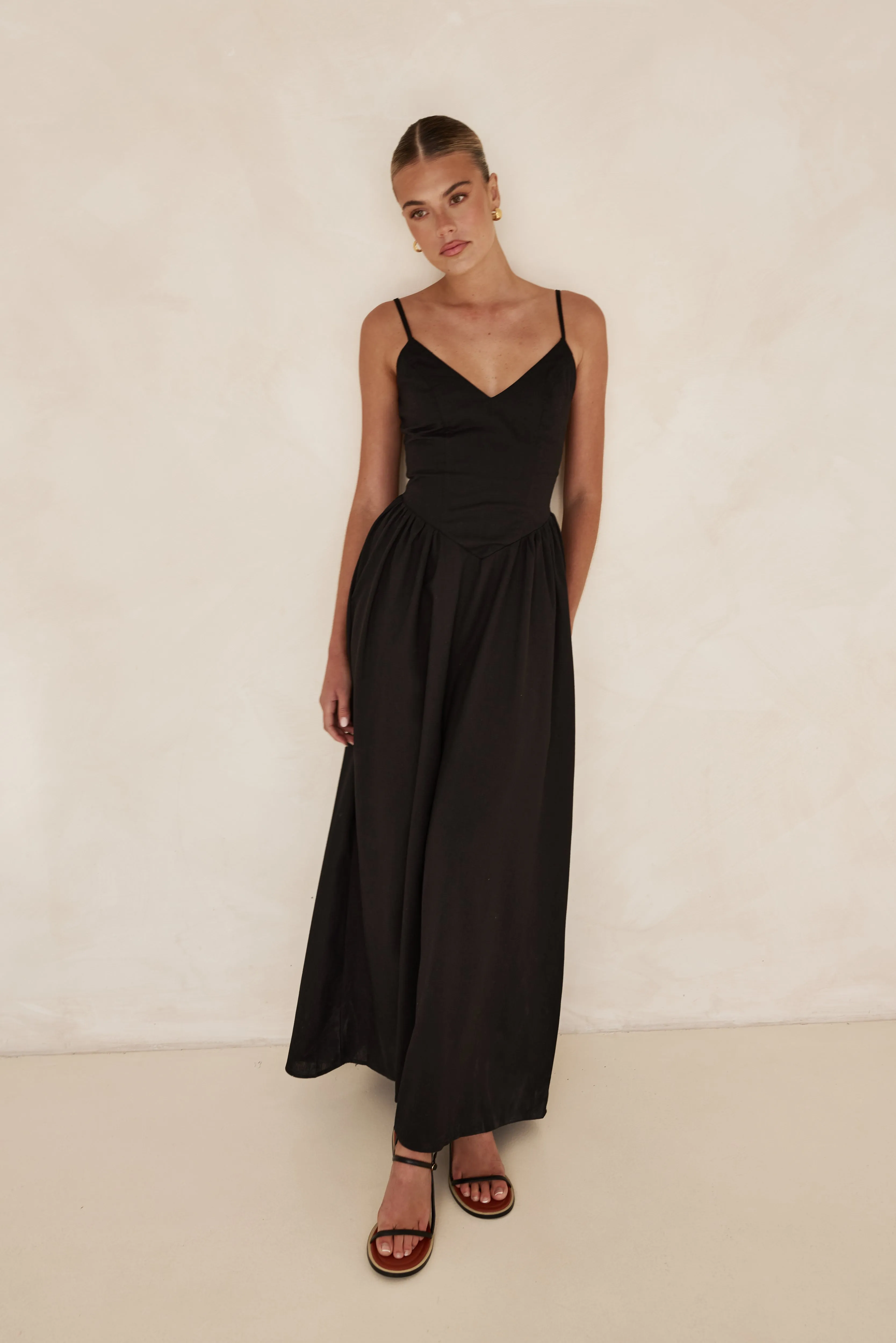 Piper Maxi Dress (Black)