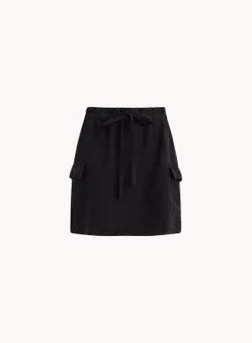 Posey Cargo Mini Skirt - Black