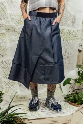 SL24 DHIA DETACH SKIRT - DENIM CHAMBRAY