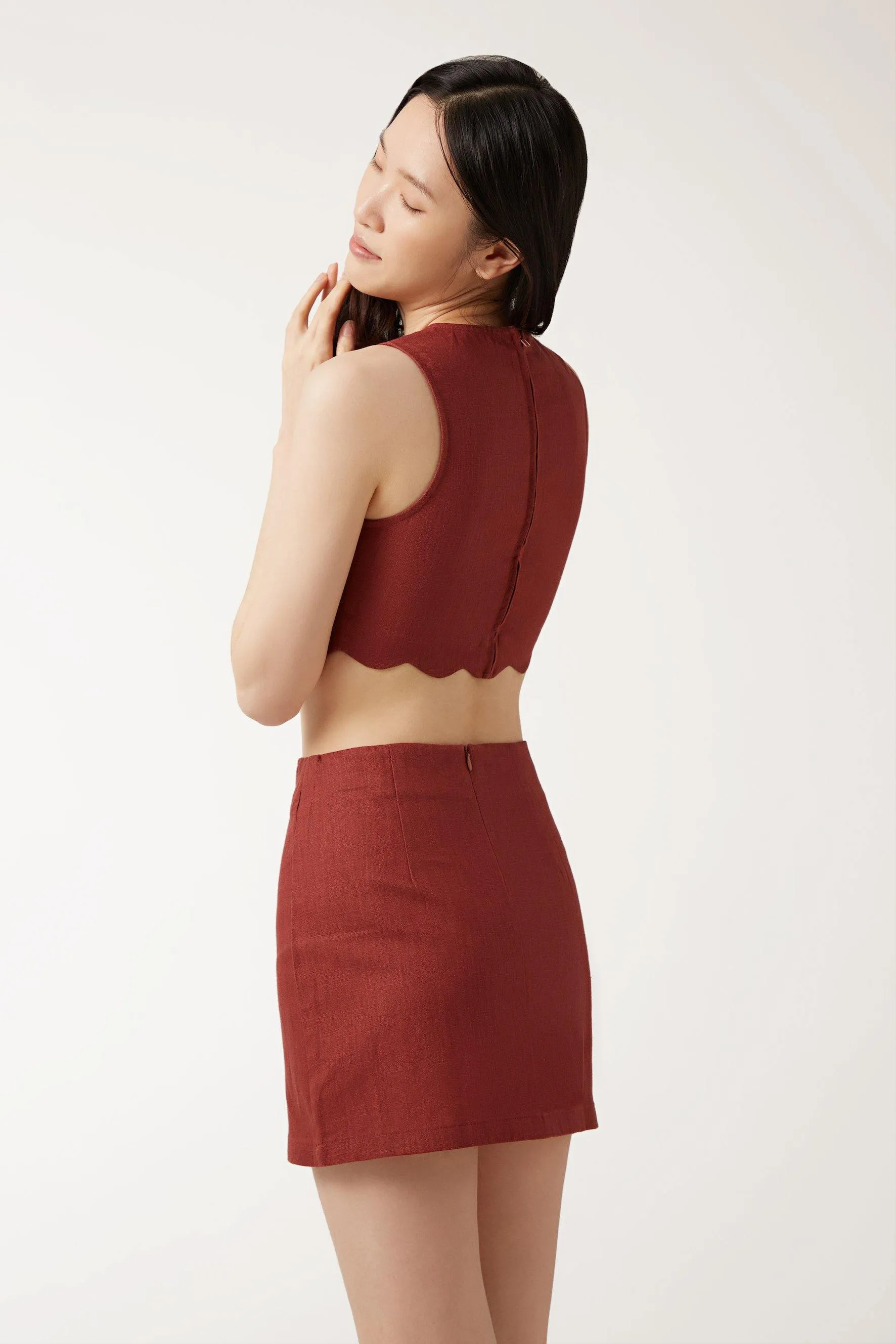 SOPHIE Skirt - Maroon