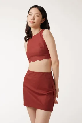 SOPHIE Skirt - Maroon